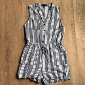 Striped Sleeveless Jumpsuit
